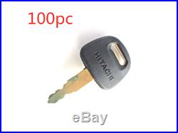100 Ignition Key For Hitachi Zex John Deere New Holland Excavator Digger H800