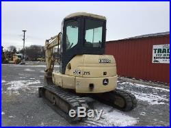 2004 John Deere 50C Mini Excavator with Cab & Hydraulic Thumb