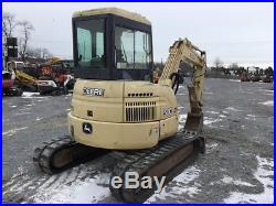 2004 John Deere 50C Mini Excavator with Cab & Hydraulic Thumb