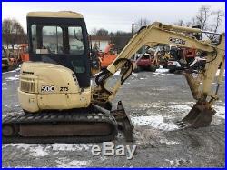 2004 John Deere 50C Mini Excavator with Cab & Hydraulic Thumb