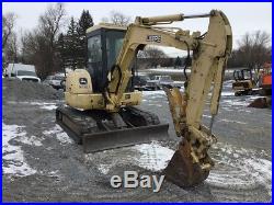 2004 John Deere 50C Mini Excavator with Cab & Hydraulic Thumb