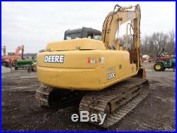 2008 John Deere 120C Excavator, Cab/Heat/Air, Hyd Thumb, 2 Spd, 89HP, 10,060 Hrs