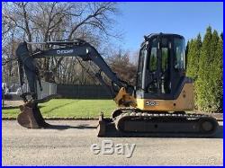 2009 John Deere 50D Rubber Track Midi-Excavator Cab AC Diesel Crawler Excavator