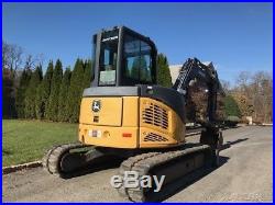 2009 John Deere 50D Rubber Track Midi-Excavator Cab AC Diesel Crawler Excavator