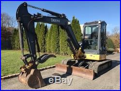 2009 John Deere 50D Rubber Track Midi-Excavator Cab AC Diesel Crawler Excavator