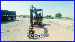 2011 John Deere 27D Excavator Mini Ex Trackhoe 8.6FT Dig 6300LB 26Hp New Tracks