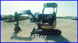 2011 John Deere 27D Excavator Mini Ex Trackhoe 8.6FT Dig 6300LB 26Hp New Tracks