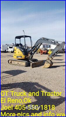 2014 John Deere 27D Mini Excavator Trackhoe 26HP 1523HR Used