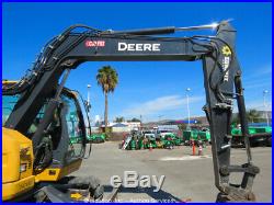 2015 John Deere 75G Mini Excavator Rubber Tracks A/C Cab Blade Aux Hyd bidadoo