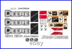 210G Excavator Decal Kit Fits John Deere