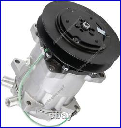 24V 158mm SD7H15 A/C Compressor 5095782 For John Deere Excavator Logger 2154D