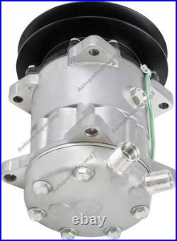 24V 158mm SD7H15 A/C Compressor 5095782 For John Deere Excavator Logger 2154D