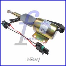 24V Fuel Solenoid for John Deere Excavator 120 160LC 200LC 230LC 230LCR 270LC