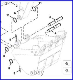 3090726, 3090725 Bucket Pins John Deere 85g Hitachi Zx85usb New Takeoffs