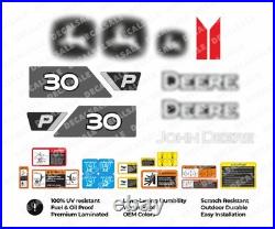 30P Excavator Decal Kit Fits John Deere