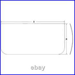 4602563R Front Lower Window Cab Glass Fits John Deere Hitachi Excavator