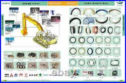 Foxkits Hydraulic Seal Kit For John Deere 490D Excavator Boom Cylinder – 75mm Rod, 105mm Bore