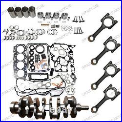 4JJ1 Engine Overhaul Rebuild Kit fits John Deere Excavator 135G 135D