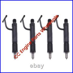 4PCS Fuel Injectors AT211907 For John Deere Excavator 80 Wheel Loader 244H