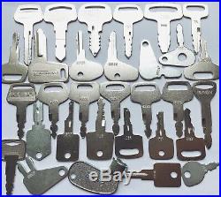 55pc Heavy Equipment Key Set Construction Ignition Keys CAT JCB Volvo JD komatsu