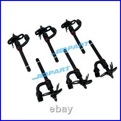 6 PCS 6068 Fuel Injector RE28478 RE29279 For John Deere Excavator Parts