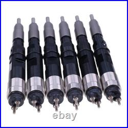 6X Fuel Injector RE518725 095000-5160 for John Deere 330CLC 370C Excavator