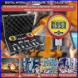 70MPA 10000PSI Digital Pressure Gauge Test Kit for Case, John Deere, Excavator