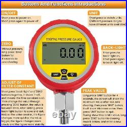 70MPA/10000PSI Digital Pressure Gauge Test Kit for Case, John Deere, Excavator