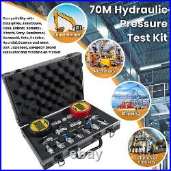 70MPA/10000PSI Digital Pressure Gauge Test Kit for Case, John Deere, Excavator