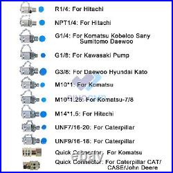 70MPA/10000PSI Digital Pressure Gauge Test Kit for Komatsu Case John Deere