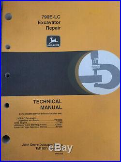 790E-LC Excavator Repair Technical Manual John Deere TM1507