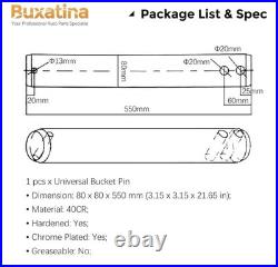 80mm x 550mm Excavator Bucket Pin 40Cr CAT 320 323 325 Kobelco John Deere 80mm x 550mm Excavator Bucket Pin 40Cr CAT 320 323 325 Kobelco John Deere