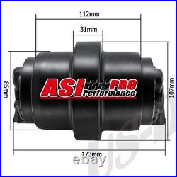 8x Bottom Roller Fits John Deere 27D Excavator Heavy Duty Undercarriage Black 8x Bottom Roller Fits John Deere 27D Excavator Heavy Duty Undercarriage Black