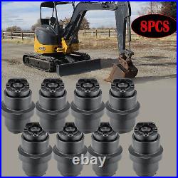 8x Fits John Deere 35D Mini Excavator Heavy Duty Bottom Roller Undercarriage