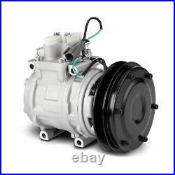 A/C Compressor with Clutch for John Deere Excavator 151mm 24V 1-Groove 4333459