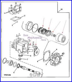 AT172603 Repair Kit For Oilgear Hydraulic Pump Parts Fits John Deere 670C 770C