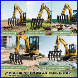 Attachments Mini Excavator Ripper, Rake, Narrow Bucket, Plain Bucket, Thumb Attachments Mini Excavator Ripper, Rake, Narrow Bucket, Plain Bucket, Thumb