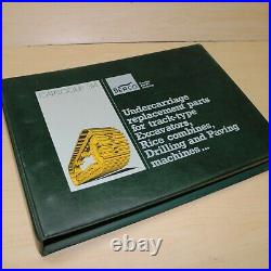 BERCO EXCAVATOR Undercarriage Parts Manual Book Catalog Drill Paving Machines