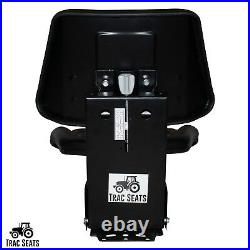 Trac Seats Black Suspension Tractor Seat - Fits John Deere 1020, 1530, 2020, 2030, 2040, 2150 & More