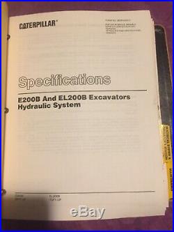 CAT CATERPILLAR E200B EL200B EXCAVATOR SERVICE SHOP REPAIR MANUAL 6KF 7DF Book