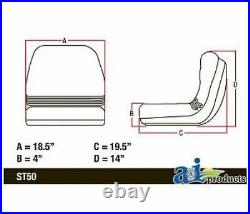 Compatible With John Deere RIDING LAWN MOWER SEAT AM103153, AM12366 240 260 285 3