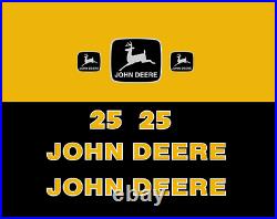 Decal Kit John Deere 25 Mini Excavator Jd Sticker Set