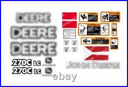 Decal Set for John Deere 270LC Excavator Vinyl Sticker Decal Set for John Deere 270LC Excavator Vinyl Sticker