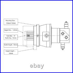 FYD00006505 Swing Motor For John Deere Excavator 17P 17G Yanmar Engine 3TNV74F