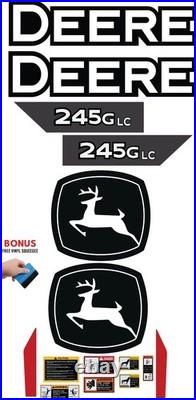 Fits JOHN DEERE 245G Decal Kit excavator 3M VINYL / FREE SHIPPING Fits JOHN DEERE 245G Decal Kit excavator 3M VINYL / FREE SHIPPING