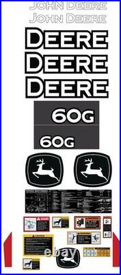 Fits JOHN DEERE 60G Decal Kit mini excavator 3M VINYL / FREE SHIPPING