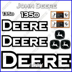 Fits John Deere 135D Decal Kit Excavator 7 YEAR OUTDOOR 3M VINYL