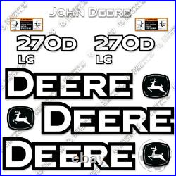 Fits John Deere 270D LC Decal Kit Excavator 7 YEAR 3M VINYL