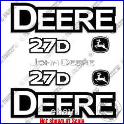 Fits John Deere 27D Decal Kit Excavator 7 YEAR OUTDOOR 3M VINYL