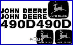 Fits John Deere 490D Excavator Decal Set JD Decals